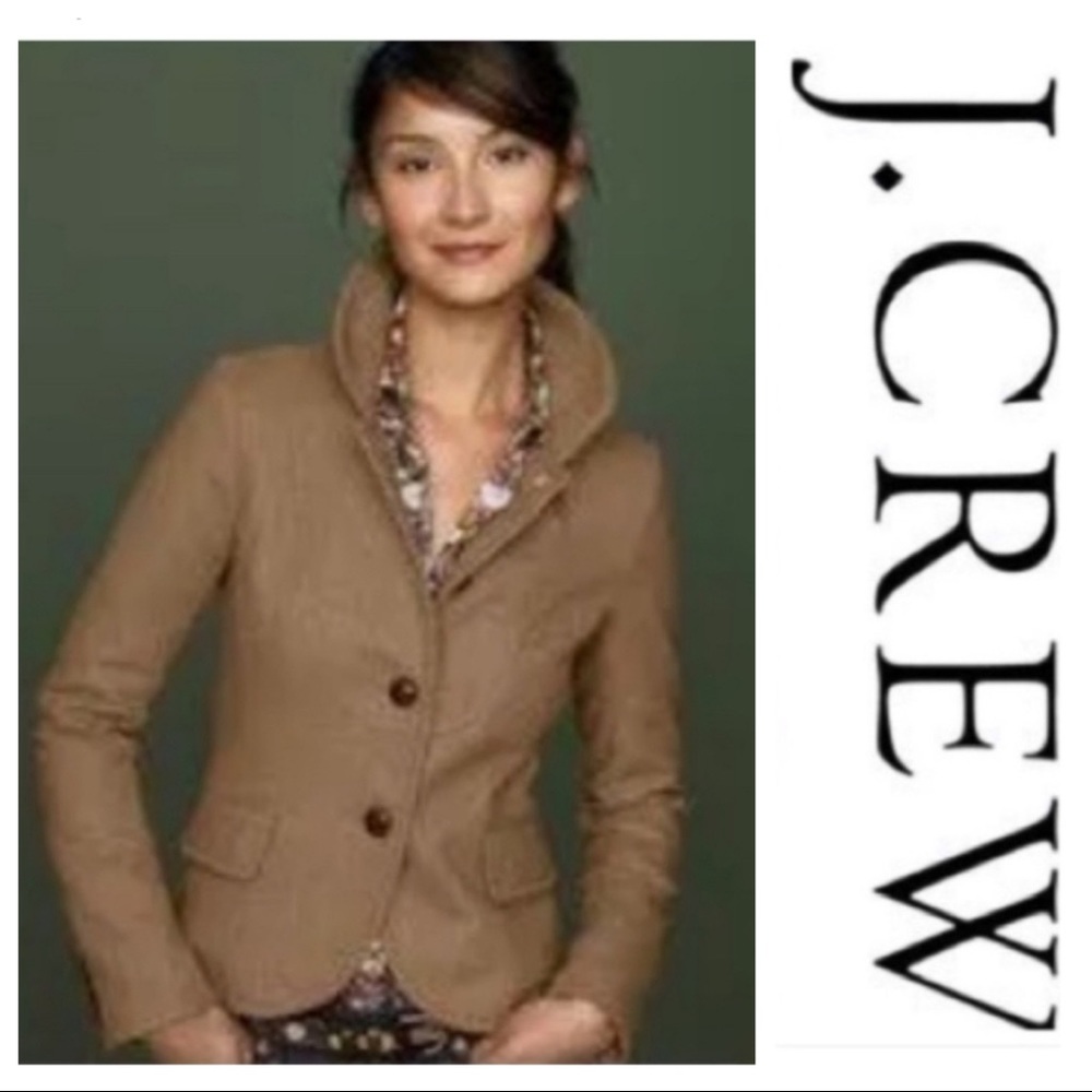 Camel Iconic Bella Herringbone Jacket